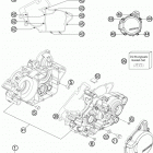 150 XC ENGINE Картер двигателя