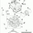 690 DUKE BLACK ENGINE Головка цилиндра