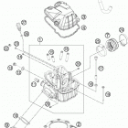 450 XCW ENGINE Головка цилиндра