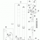 350 XCFW CHASSIS Передняя вилка