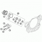 500 XCW ENGINE Водяной насос