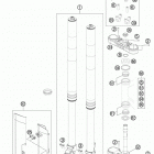 250 XCW CHASSIS Передняя вилка