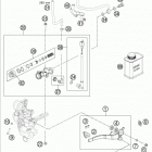 690 ENDURO CHASSIS Тормозной цилиндр задний