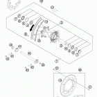 125 SX CHASSIS Заднее колесо