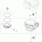 450 XCW ENGINE Цилиндр