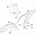 85 SX CHASSIS Обтекатель , крылья
