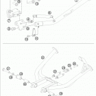 990 ADV BAJA CHASSIS Side- center stand