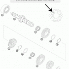 250 SX ENGINE Трансмиссия-ведомый вал