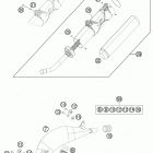 125 SX CHASSIS Глушитель