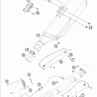 690 ENDURO CHASSIS Глушитель