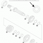 150 XC ENGINE Transmission i – main shaft