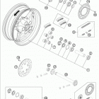 190 RC8R CHASSIS Заднее колесо
