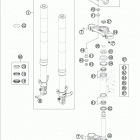 690 DUKE BLACK CHASSIS Передняя вилка