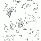 690 DUKE BLACK CHASSIS Обтекатель , крылья