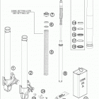 990 SMT CHASSIS Передняя вилка в разборе