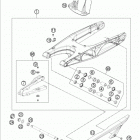 690 DUKE WHITE CHASSIS Бугель