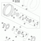990 ADV BLUE CHASSIS Заднее колесо