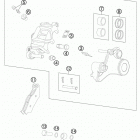990 ADV BLUE CHASSIS Тормозной суппорт задний