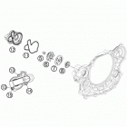 450 XCW ENGINE Водяной насос