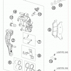150 XC CHASSIS Передний тормозной суппорт