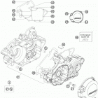 125 SX ENGINE Картер двигателя