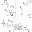 350 SXF ENGINE Корпус Дросселя