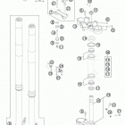 990 ADV BLUE CHASSIS Передняя вилка