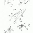 500 EXC CHASSIS Обтекатель , крылья