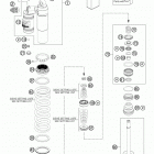 350 SXF CHASSIS Амортизатор в разборе