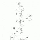 500 EXC CHASSIS Тормозной цилиндр задний