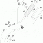 85 SX CHASSIS Глушитель