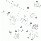 50 SX CHASSIS Тормозной суппорт задний
