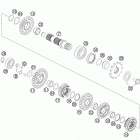 350 XCFW ENGINE Трансмиссия 2-контрпривод