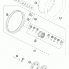 990 ADV BLUE CHASSIS Переднее колесо