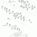 RC8R TRACK CHASSIS Соединение рычагов