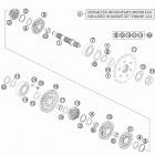 690 ENDURO ENGINE Трансмиссия 2-контрпривод