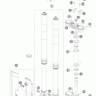 200 XCW CHASSIS Передняя вилка