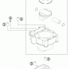 250 XCFW ENGINE Цилиндр