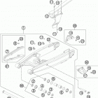 990 ADV BLUE CHASSIS Бугель
