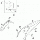 350 SXF CHASSIS Обтекатель , крылья