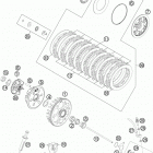 500 EXC ENGINE Сцепление