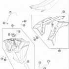 150 XC CHASSIS Бак,сидение