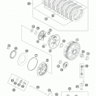 350 XCFW ENGINE Сцепление
