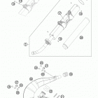 300 XC CHASSIS Глушитель