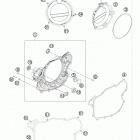 500 EXC ENGINE Кожух сцепления