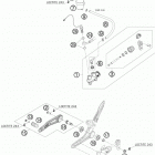 RC8R TRACK CHASSIS Тормозной цилиндр задний