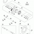 350 SXF CHASSIS Заднее колесо