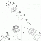 50 SX ENGINE Цилиндр