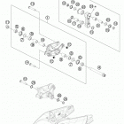 RC8R WHITE CHASSIS Соединение рычагов