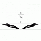 500 EXC CHASSIS Наклейки